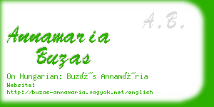 annamaria buzas business card